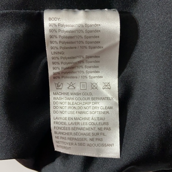 Balef Swimsuit One Piece Casual Black Polyester Spandex Tag 36 US4 - Picture 8 of 10